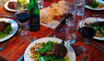 Duck Confit on Salad with Roasted Celeriac
