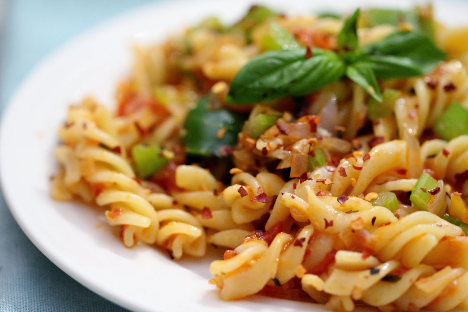 Pasta-Maker Gluten-Free Fusilli with Tomato Sauce